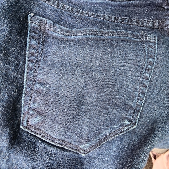 Dear John Joyrich Comfort Skinny Dark Wash Blue Denim Jeans Women's 26 Frayed - Picture 4 of 8